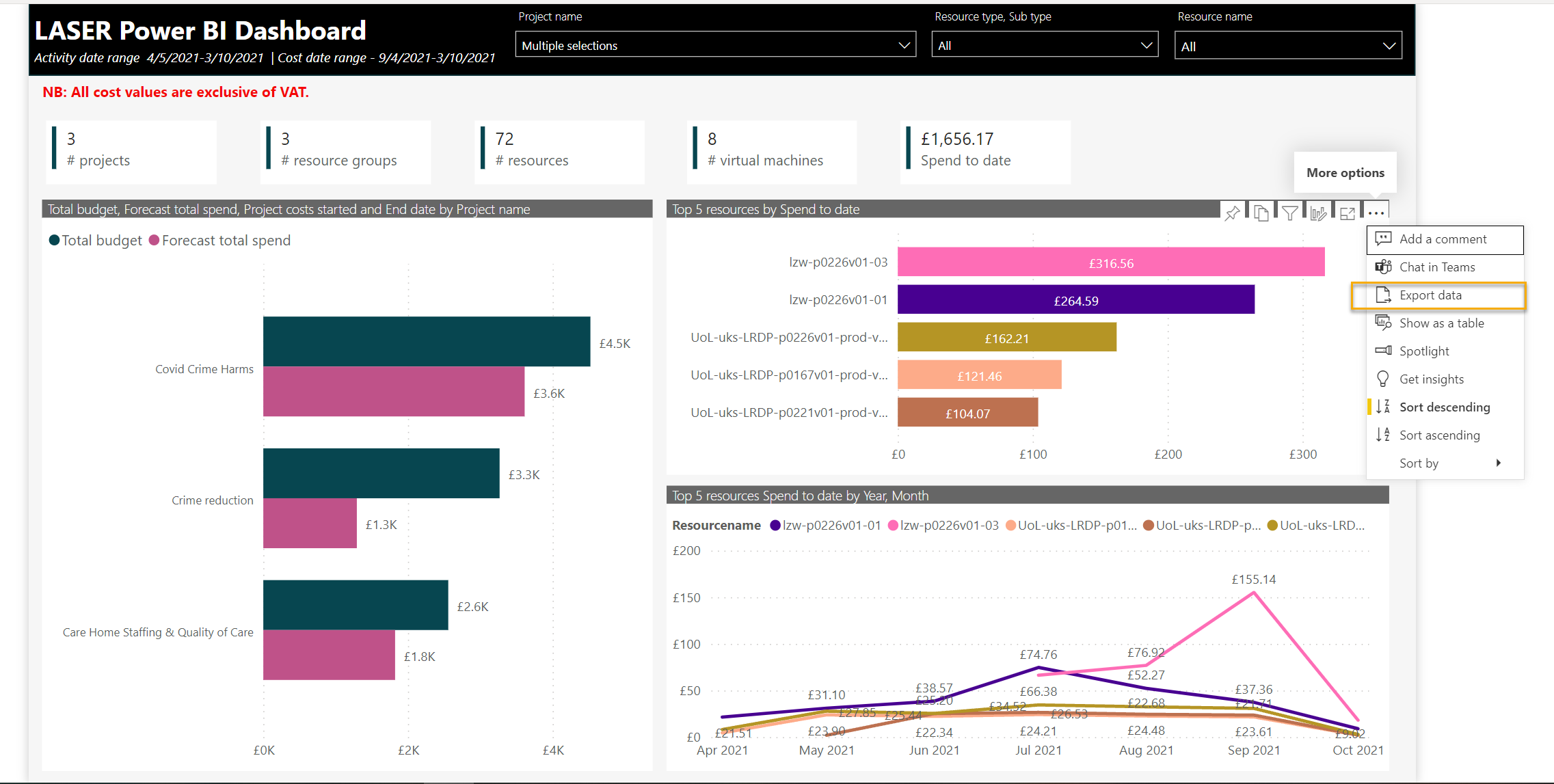 Export Data