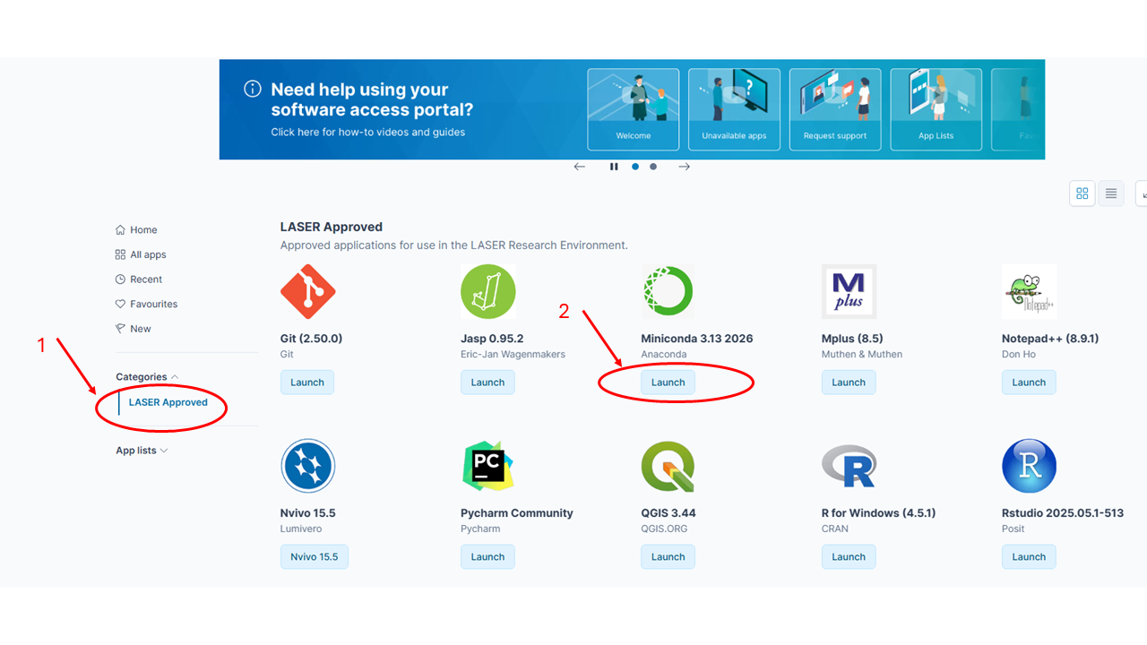 Available Apps